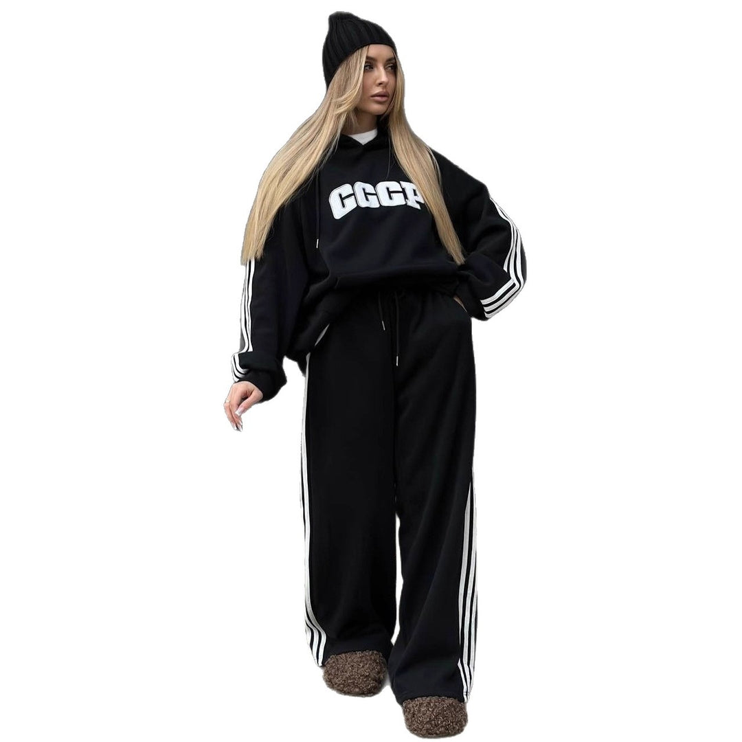 Kvindernes afslappede hoodie og løse jogger sæt Stilla