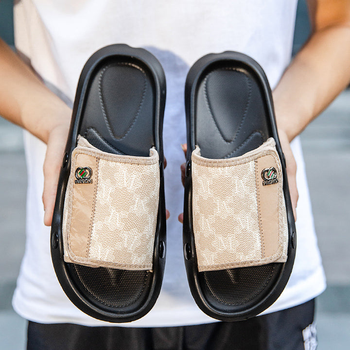 Herrer Komfortable fritidssandaler med skridsikker sål og praktisk velcro Stilla