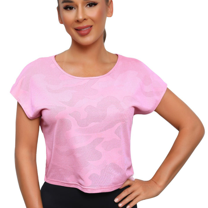 Damer Sporty Crop-Top med åndbart netværksdesign Skovae