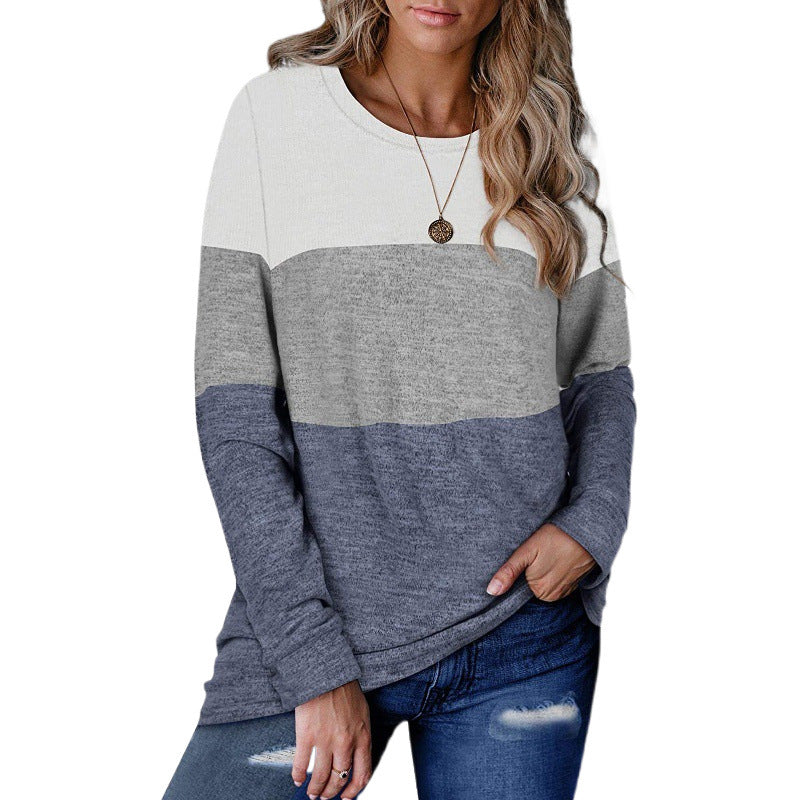 Femme Color Block Langærmet-Trøje Stilla