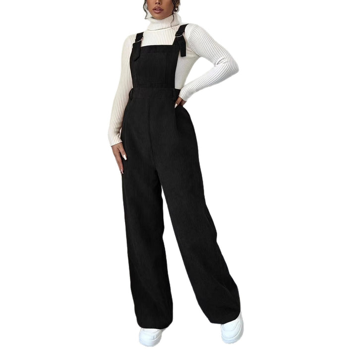 Kvinders afslappet skåret kord jumpsuit Stilla