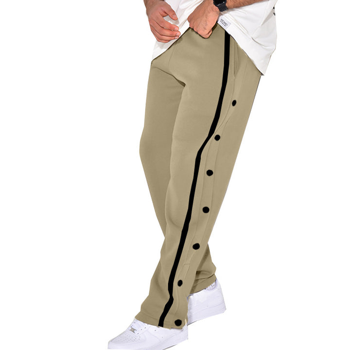 Herrer sporty joggingbukser med sidelommer og elastisk bund Stilla