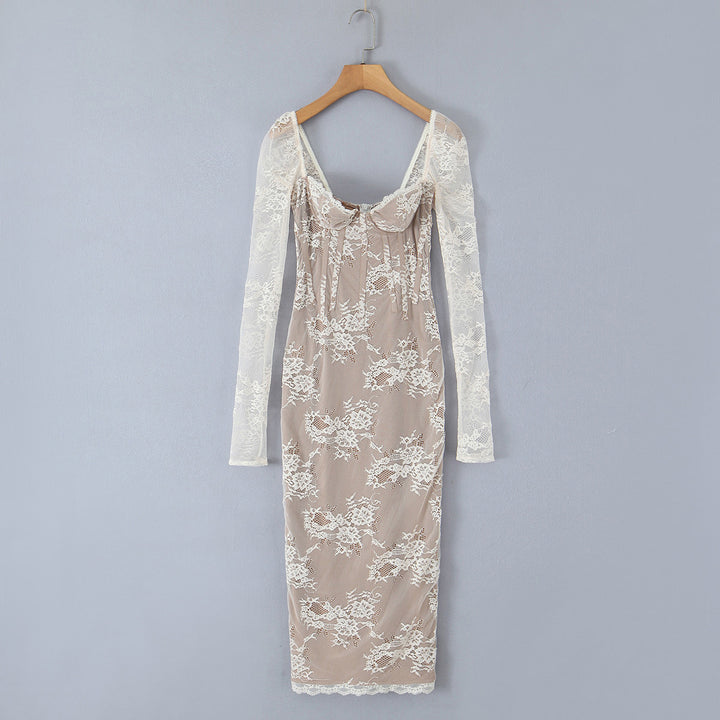Dame Elegante Spidskjole med aftagelige ærmer Stilla