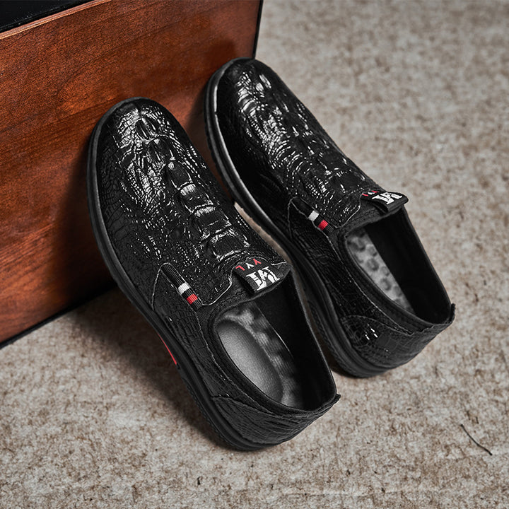 Herrer Fritid Slipper Sneakers med Krokodilletekstur Stilla