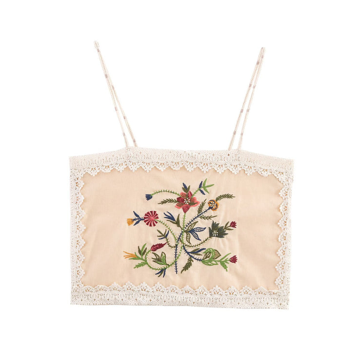 Femme Bestickede Blomster-Shorts Stilla