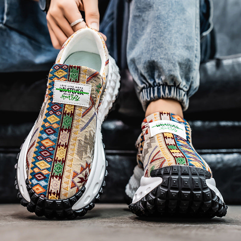 Dame Etnisk Inspirerede Slip-On Sneakers Stilla