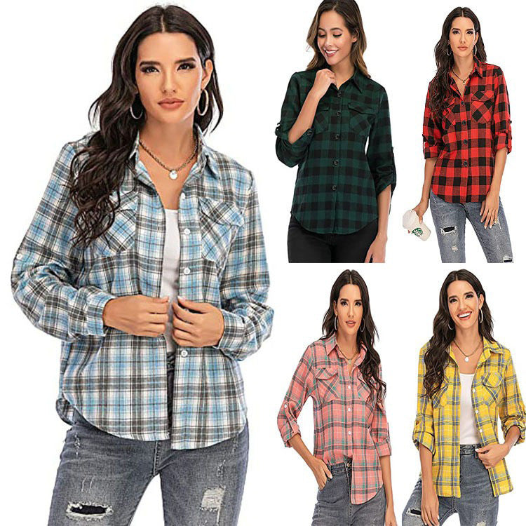 Dameternettern flannelbluse Stilla