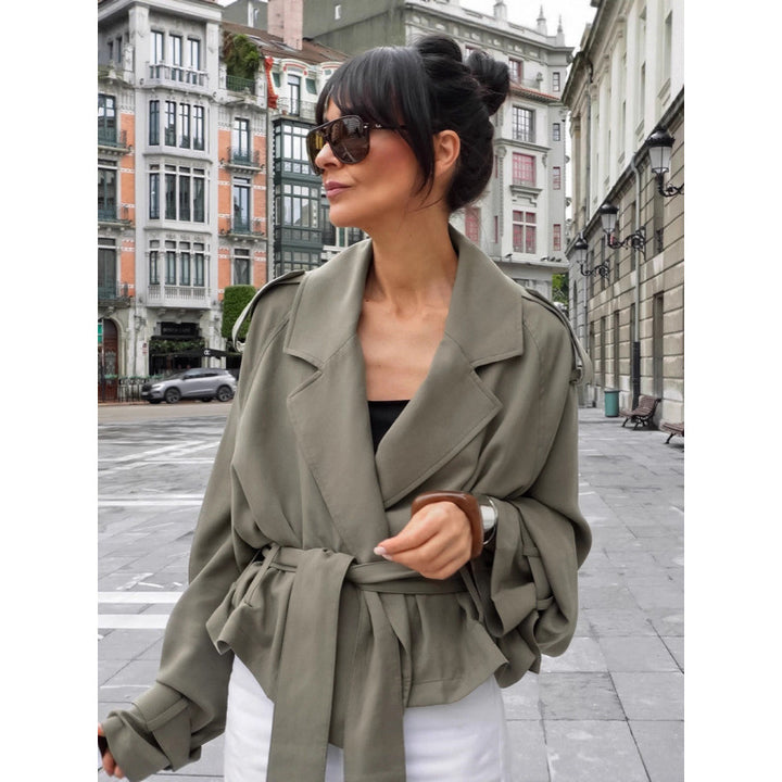 Dame Oversized Trenchcoat med flot bælte Stilla