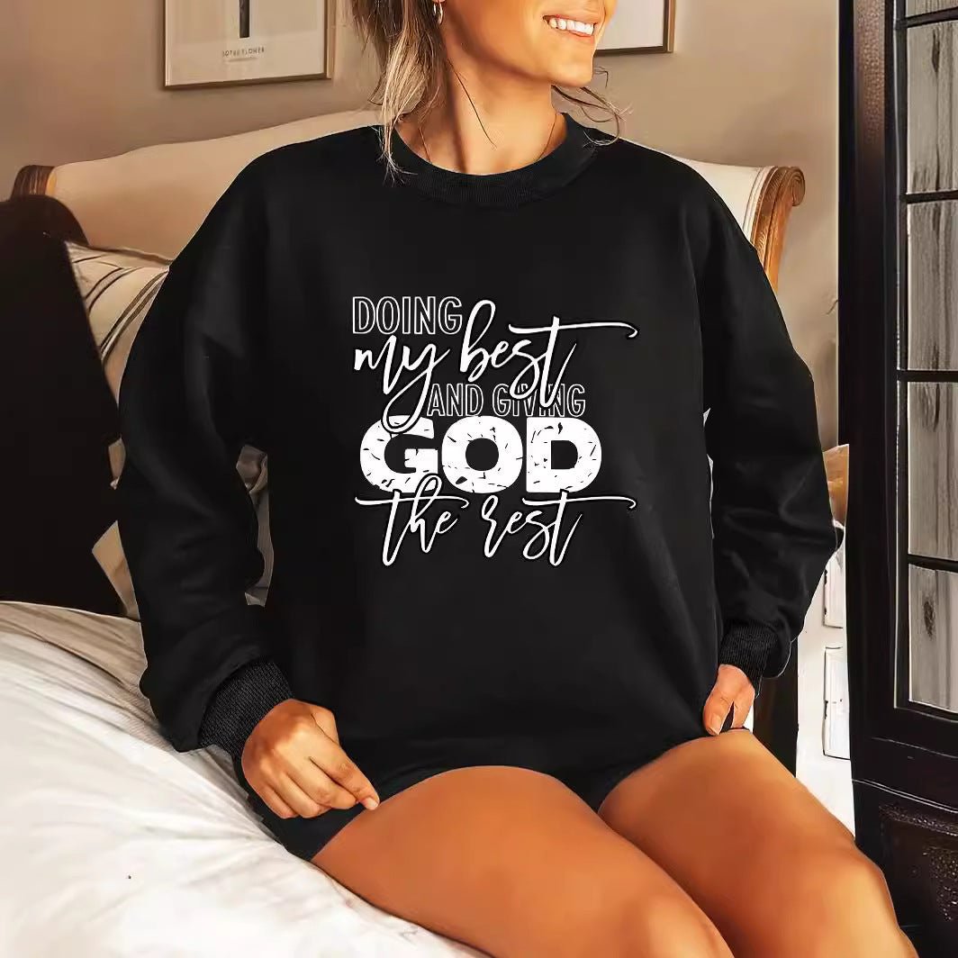 Kvinders sweater med personliggjort motiv Stilla