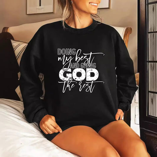 Kvinders sweater med personliggjort motiv Stilla