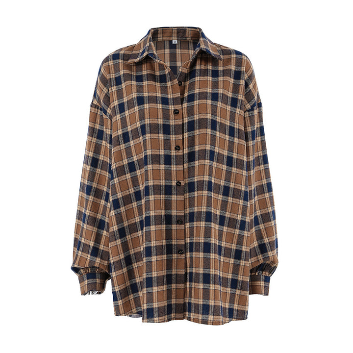 Dame Ternet Overshirt med afslappet snit og praktische lommer Stilla