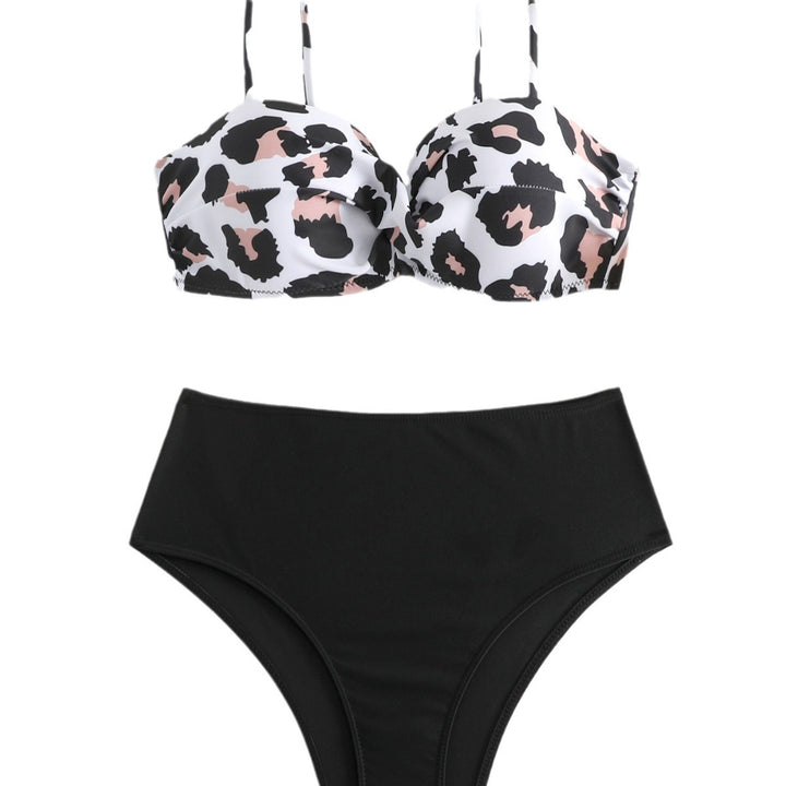 Dame bikini-sæt med formende push-up top og højtaljede trusser Stilla
