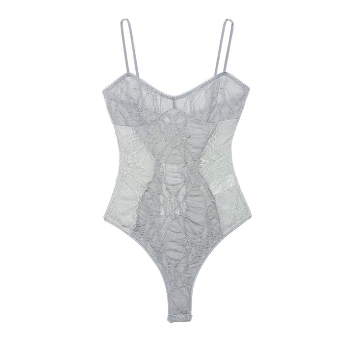 Dame spids bodystocking med forførende design og delicate stropper Skovae