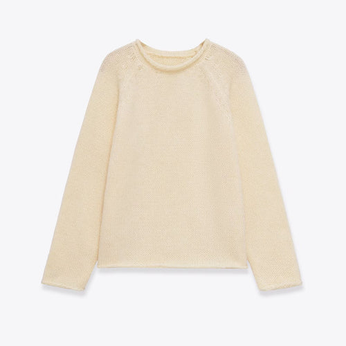 Dame luftig strikket longsleeve Stilla