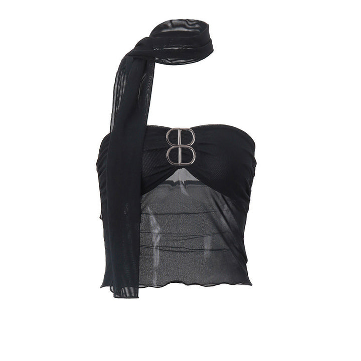 Damer Elegant Cut-Out stropløst Top Stilla