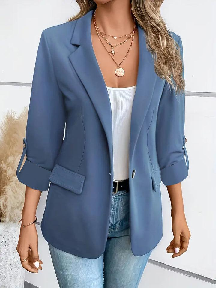 Dame elegant blazer med moderne snit og praktiske lommer Stilla