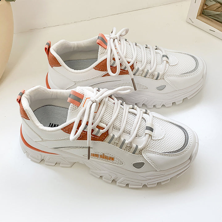 Dame sneakers med åndbart netdesign og støddæmpende sål Stilla