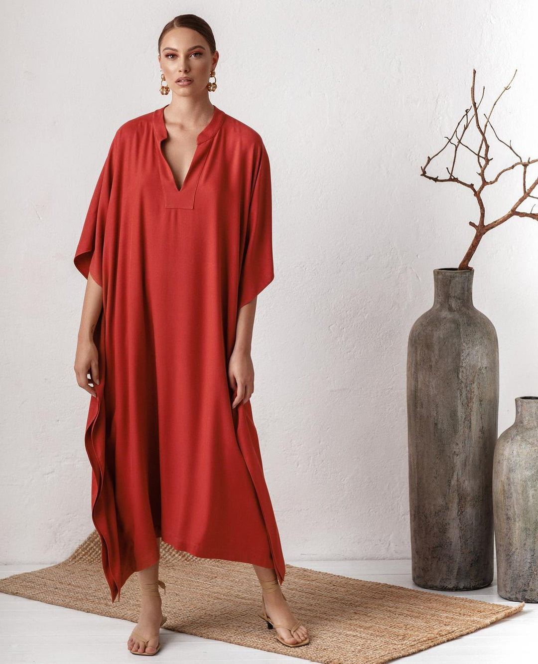 Dame Kaftan Kjole Stilla
