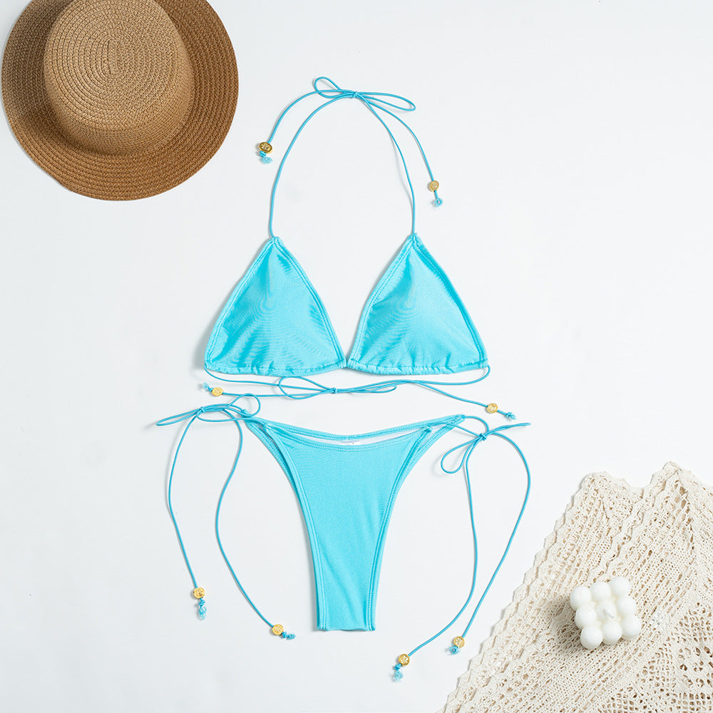 Damer trekant bikini lavet af elastisk materiale Stilla