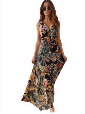 Dame maxikjole med floraltryk Stilla