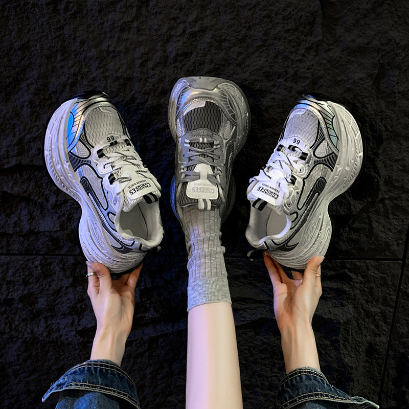 Dame Chunky Sneakers med innovativ dæmpningsteknologi og åndbart mesh-overmateriale Stilla