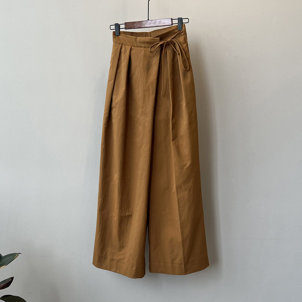 Dame bred Culotte-bukser med høj talje og sidelommer Stilla