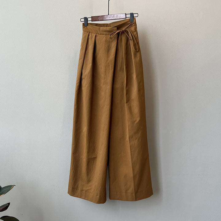 Dame bred Culotte-bukser med høj talje og sidelommer Stilla