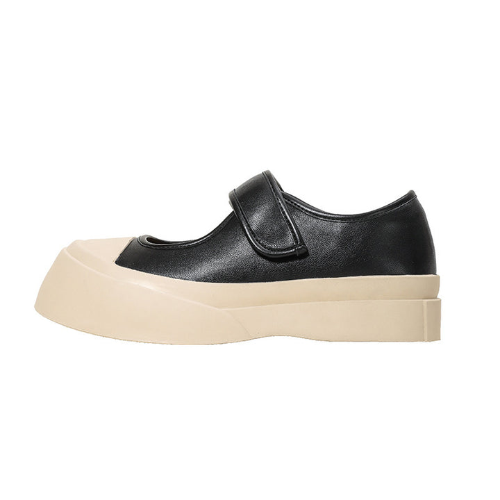 Damer Plateau-Sneaker med justerbar velcro og robust sålprofil Stilla