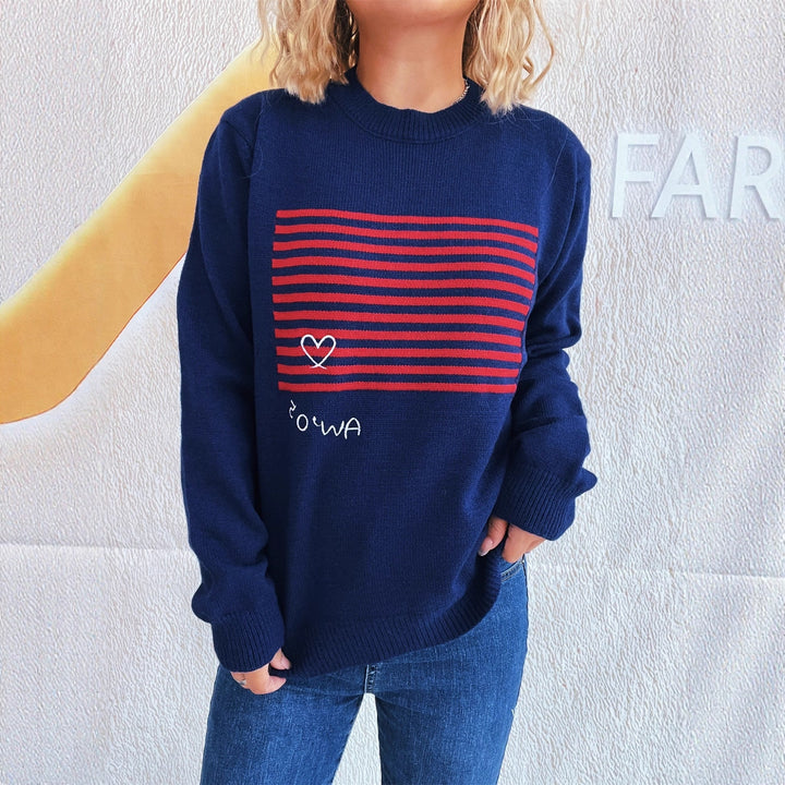 Kvinders hyggelige sweatshirt med grafisk print Stilla