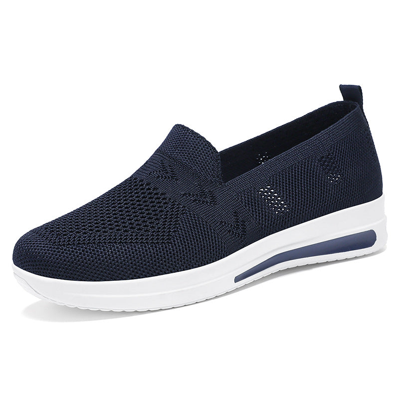 Dame Åndbar Komfort-Sneaker med fleksibelt Slip-On Design Stilla