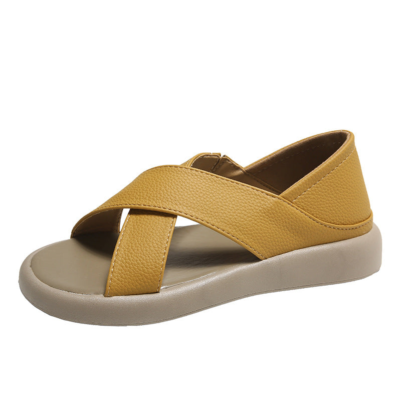 Dame komfortable sandaler med justerbar velcro og ergonomisk fodseng Stilla