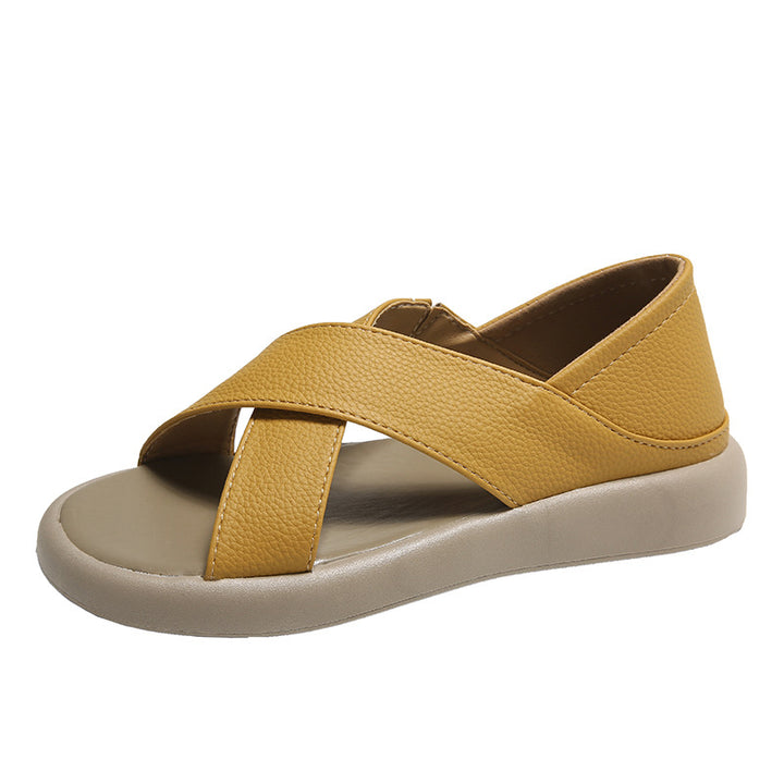 Dame komfortable sandaler med justerbar velcro og ergonomisk fodseng Stilla