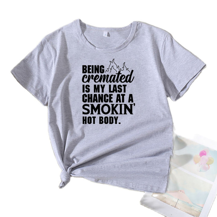 Kvinder Komisk Grafik T-shirt Stilla
