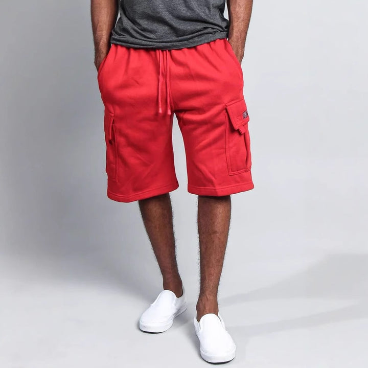 Herren cargo-shorts i åndbart materiale med praktiske lommer Stilla