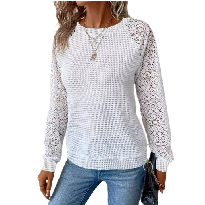Dame afslappet sweater med spidsagtig raglanærme Stilla
