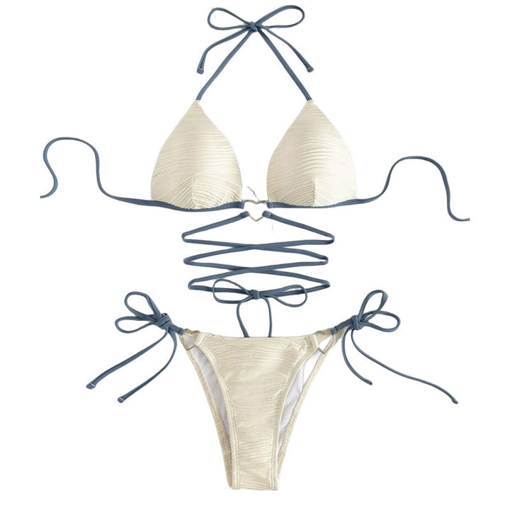 Dame Triangel-Bikini med innovativ snørredesign Skovae