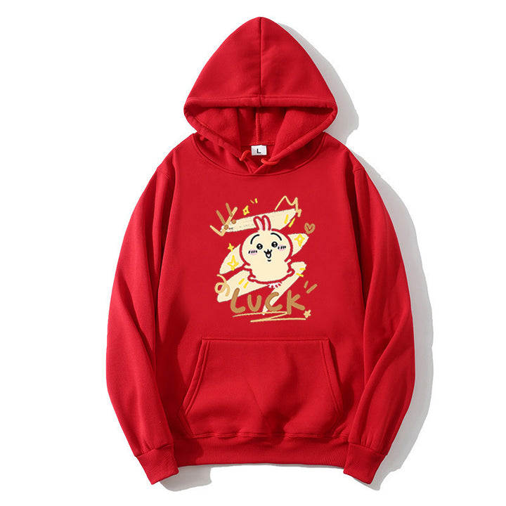 Kvinder hoodie med sjov kanin design Skovae