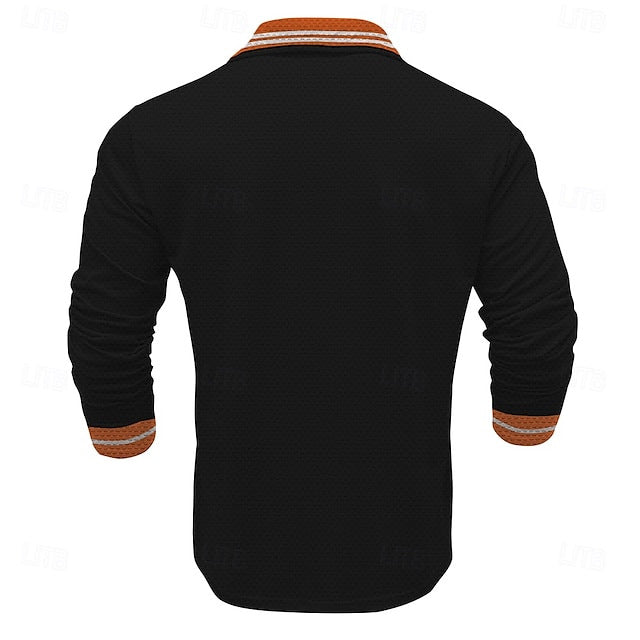 Herre polo shirt med moderne design og kontrasterende elementer Stilla