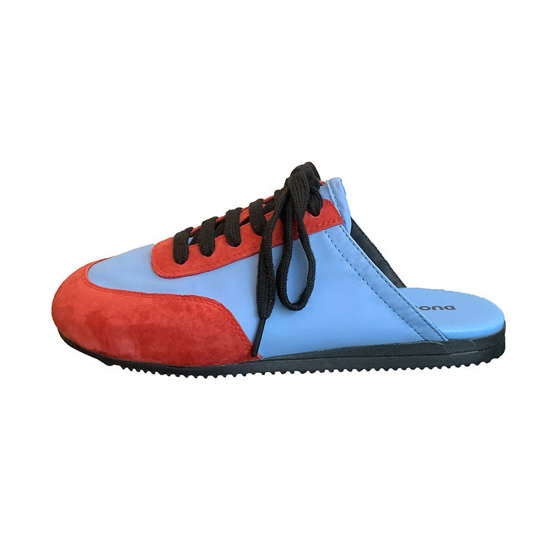 Femme Stilfulde Slip-On Sneakers med innovativt snørredetalje Stilla