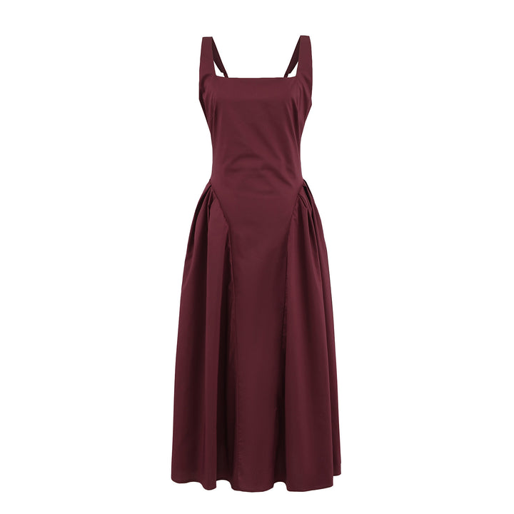 Damer Vintage Maxikjole med rynker og elegant silhuet Stilla