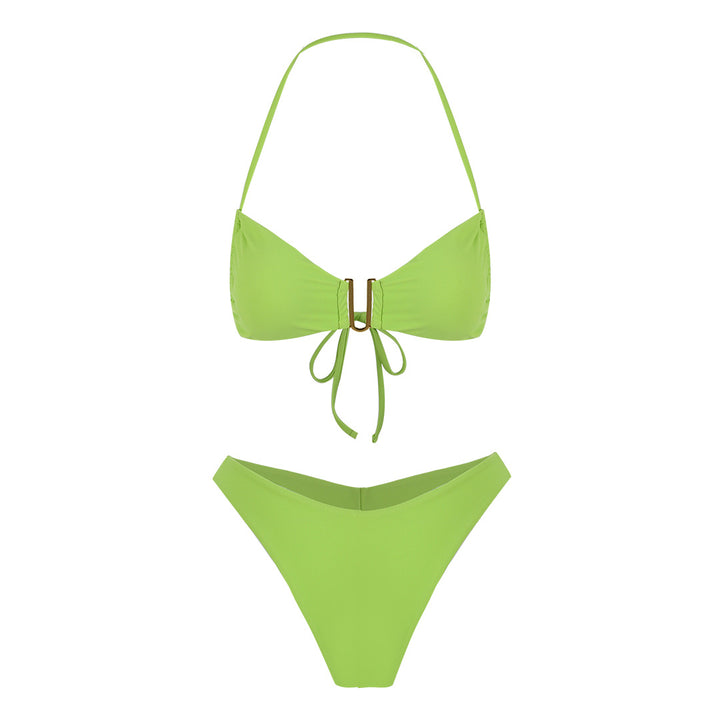 Dame Bikini-sæt med stilfuld knude og elegant design Stilla