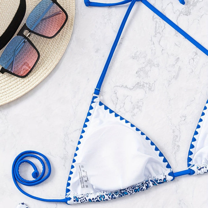 Dame triangel-bikini med legende knude-design Skovae