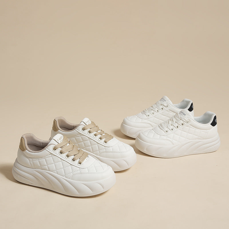 Dame Sneakers med polstret sål og quiltet design Stilla