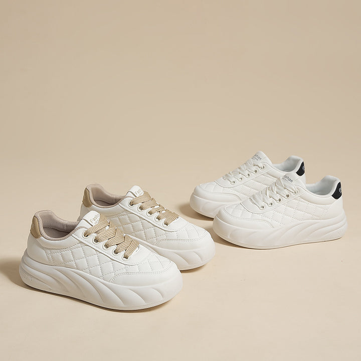 Dame Sneakers med polstret sål og quiltet design Stilla