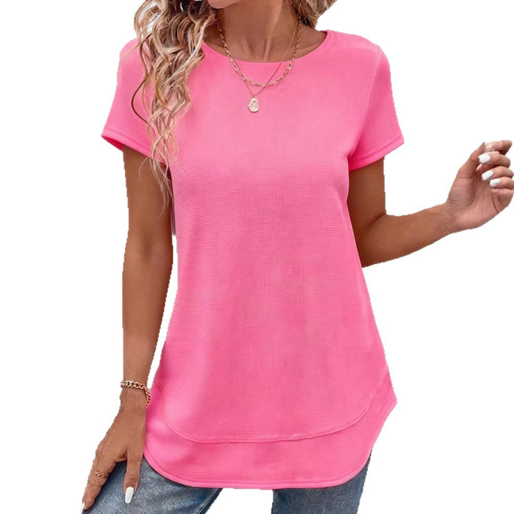 Dame sporty bomulds T-shirt Skovae