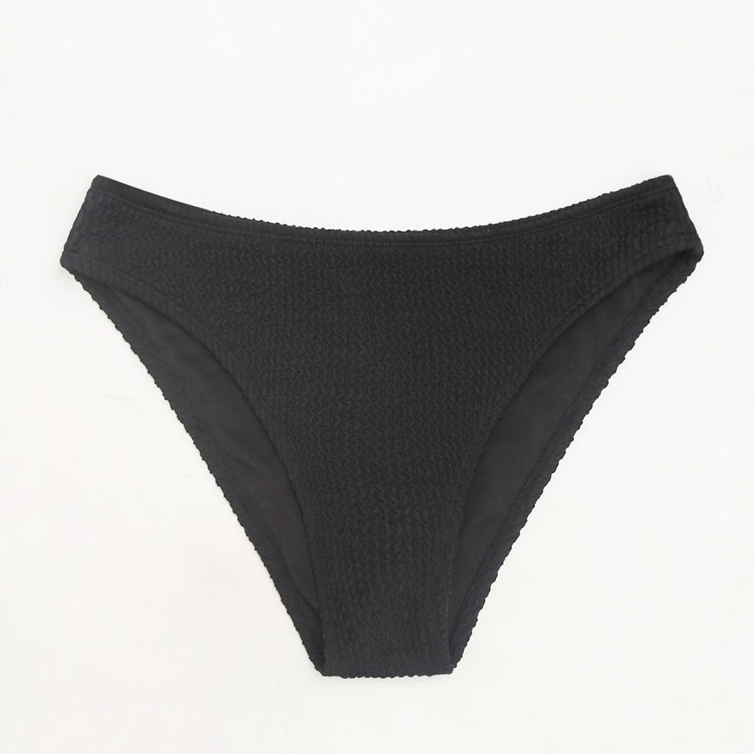 Dame Højskåret Bikini-Bund med struktureret Design Skovae