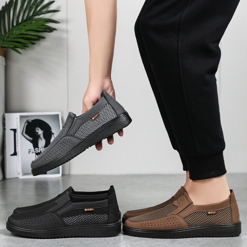 Herrer Letteste Slip-On Sneakers med åndbart Mesh-Obermateriale og dæmpende sål Stilla