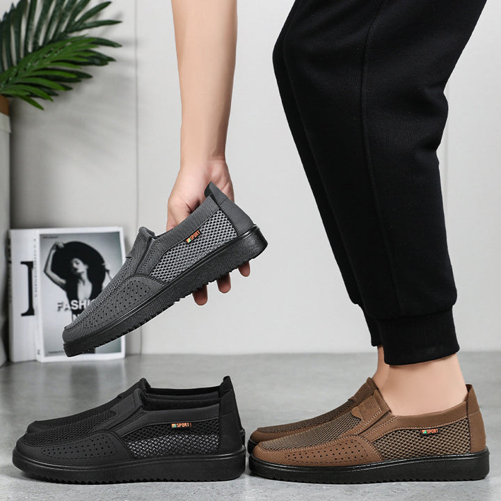 Herrer Letteste Slip-On Sneakers med åndbart Mesh-Obermateriale og dæmpende sål Stilla