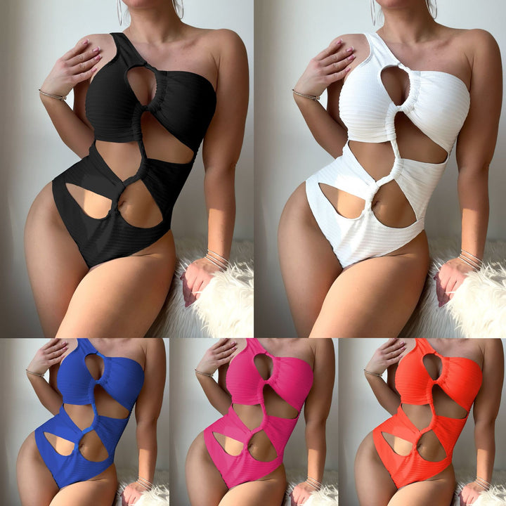 Dame Éntalligt bikini sæt med trendy cut-outs Stilla