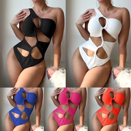 Dame Éntalligt bikini sæt med trendy cut-outs Stilla